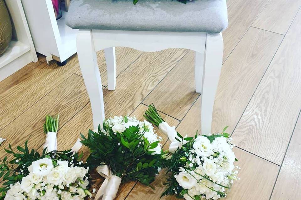 Bouquet de mariée et mlle