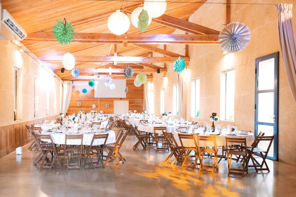 Salle décorée