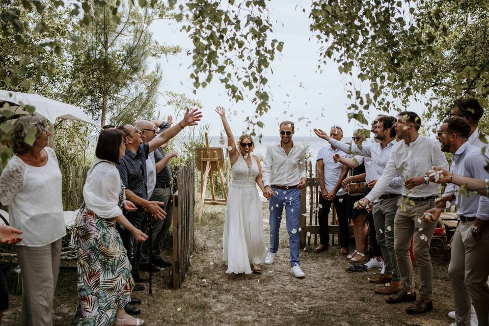 Mariage au lac de Cazaux