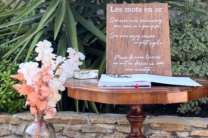 Table à livre d'or