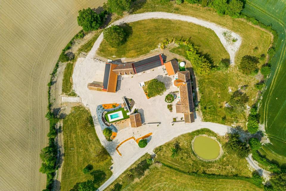 Domaine  vue du ciel