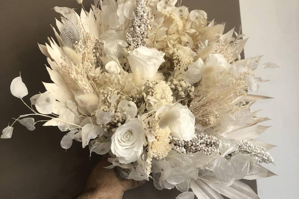 Bouquet mariée secs