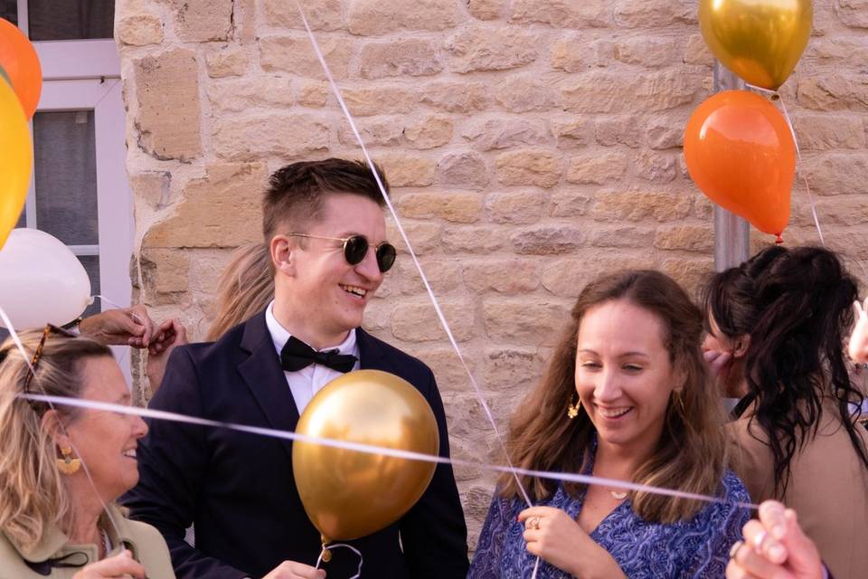 Ballons remplis d'amour