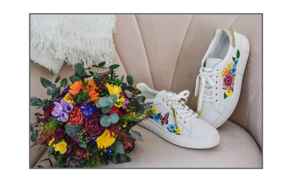 Mariage fleurs colorées