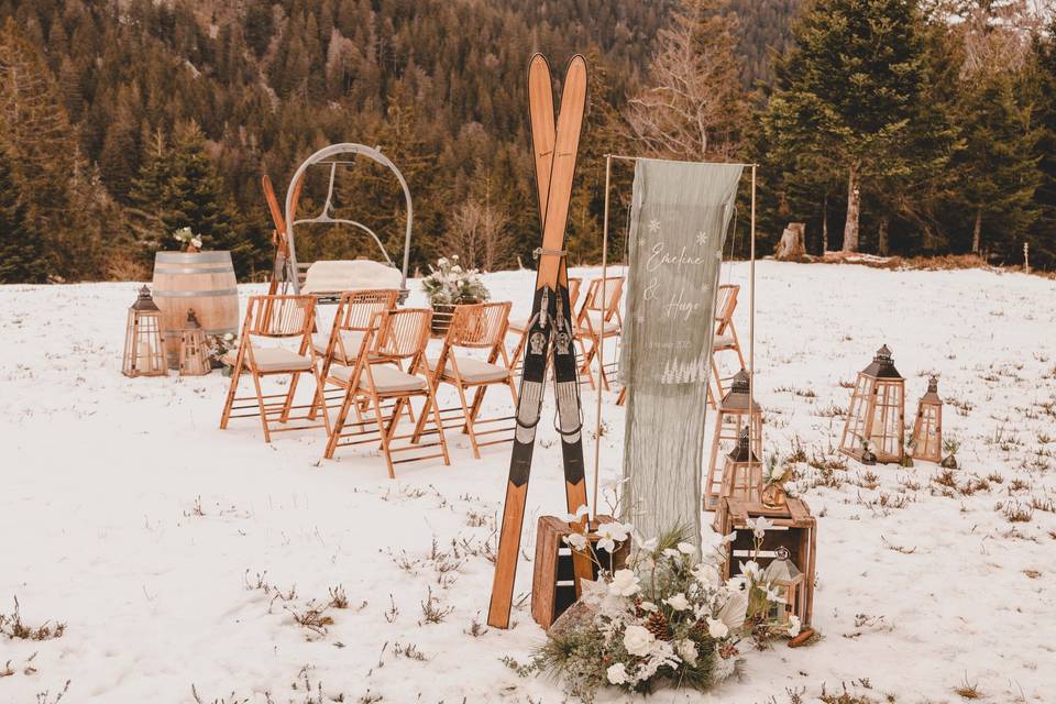 Mariage Hiver sous la neige