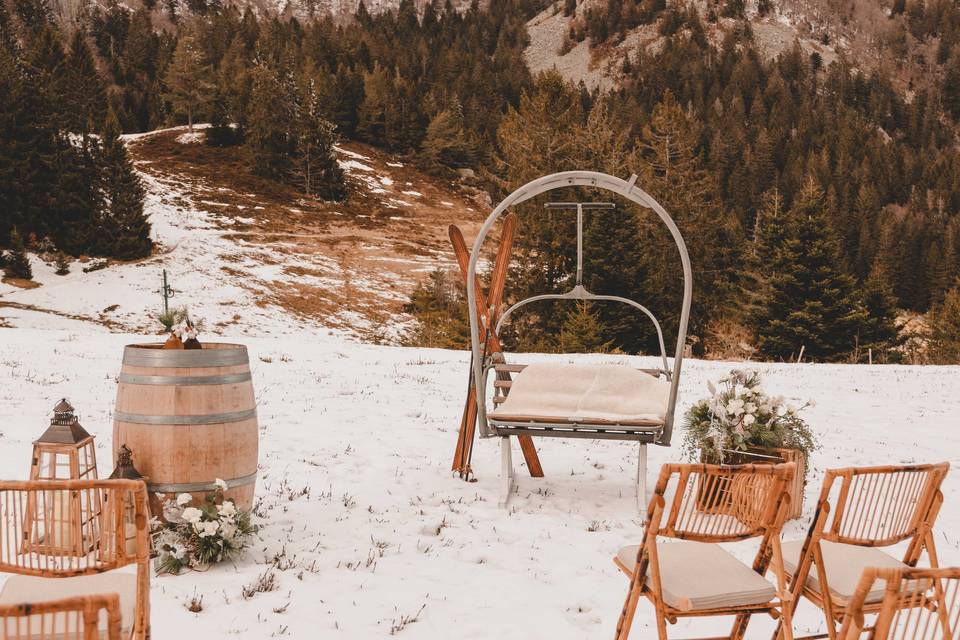 Mariage Hiver sous la neige