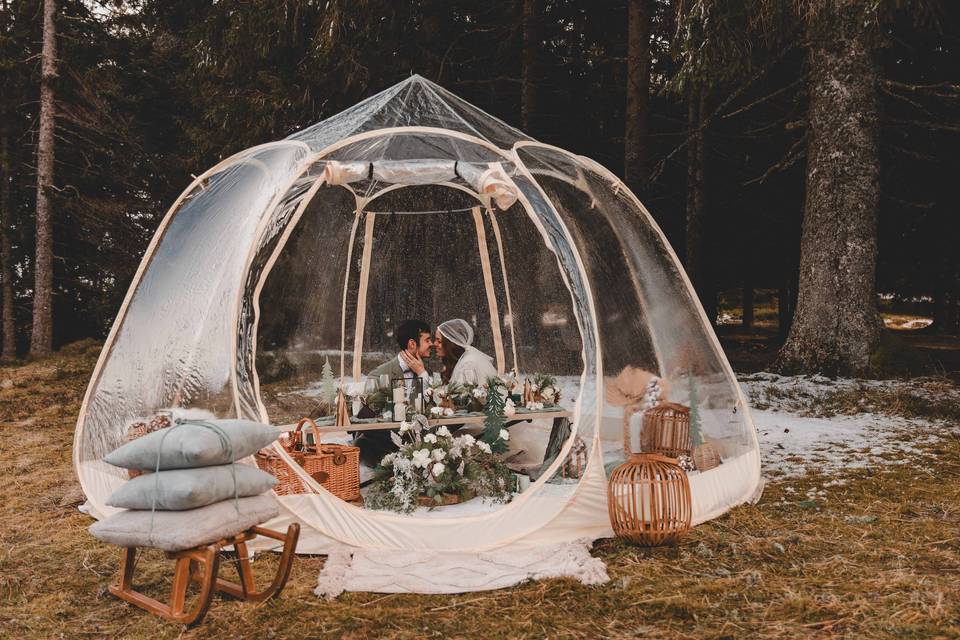 Mariage Hiver sous la neige