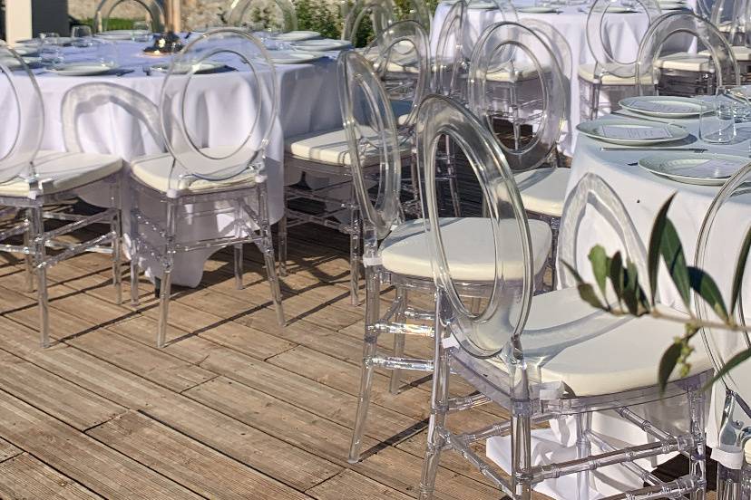 Mariage terrasse en bois