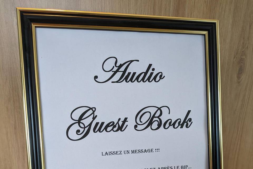 Livre Audio Guest Book