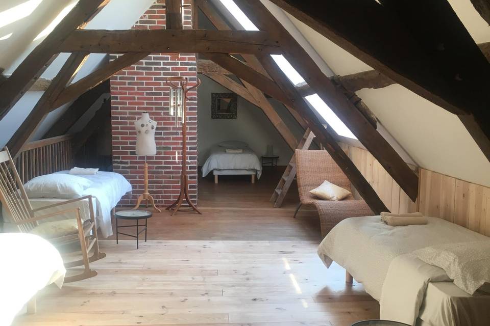 Chambre 3 pers gîte