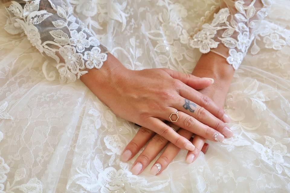 La coiffure de la mariée