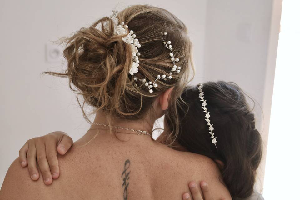 La coiffure de la mariée