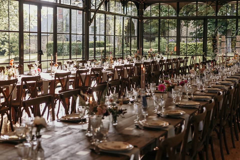 Tables du dîner - Orangerie