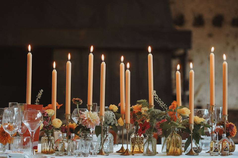 Location de vases et bougeoirs