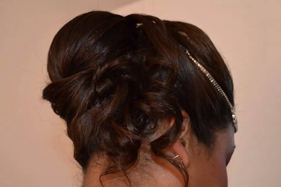 Chignon mariée et make-up