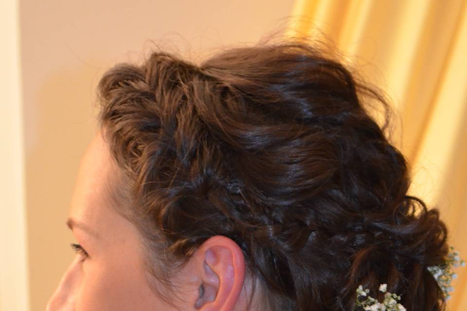 Chignon mariée et make-up