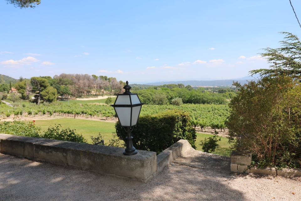 Vue sur la campagne aixoise