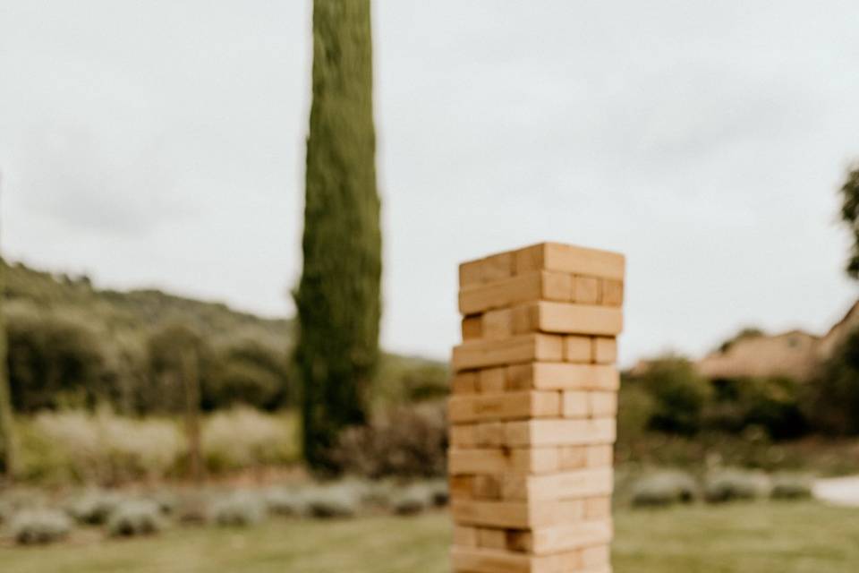Jeux en bois géant jenga