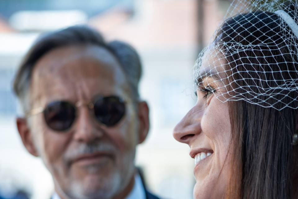 La mariée et son père