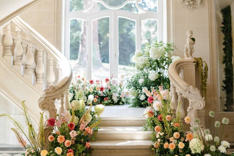 L'escalier fleuri