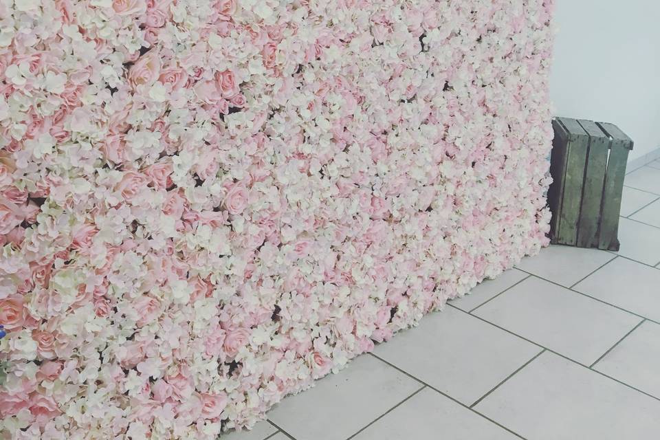 Mur de fleurs