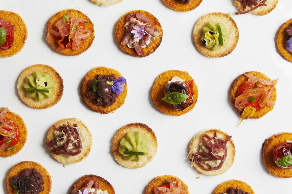 Mini canapés en apéritif