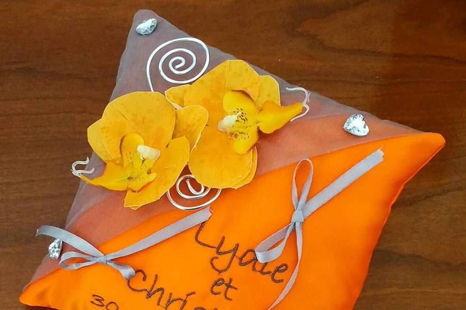 Les orchidées en orange