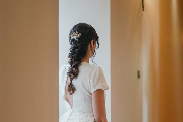 Coiffure de mariée tressé