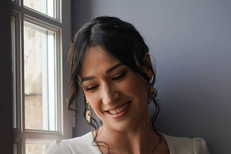 Maquillage mariée brun naturel