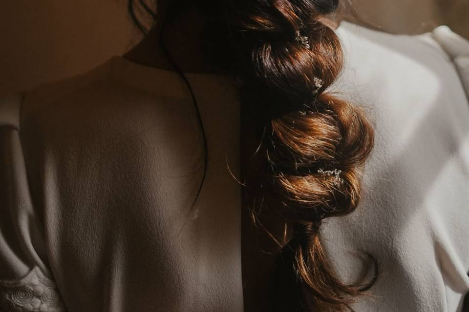 Coiffure de mariée tressage