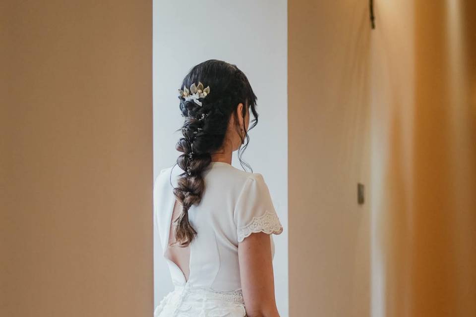 Coiffure de mariée tressé