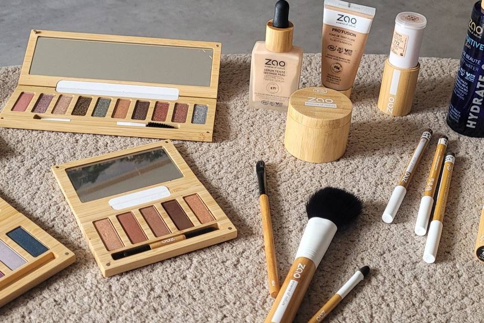 maquillage zao , bio vegan