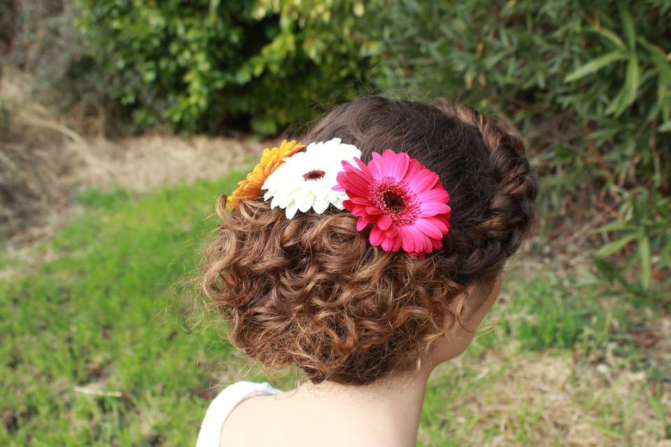 Coiffure de mariée naturelles