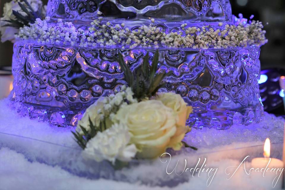 Wedding cake glace