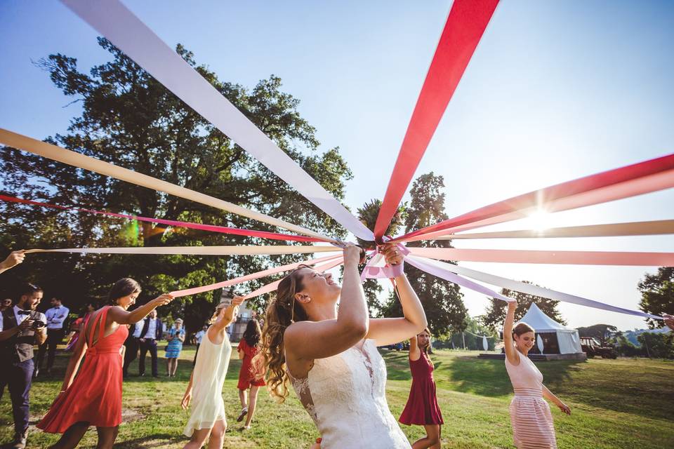 Soirée feux d'artifice mariage