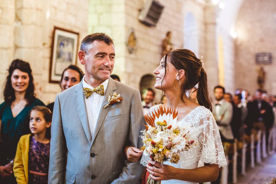 Entrée église mariage