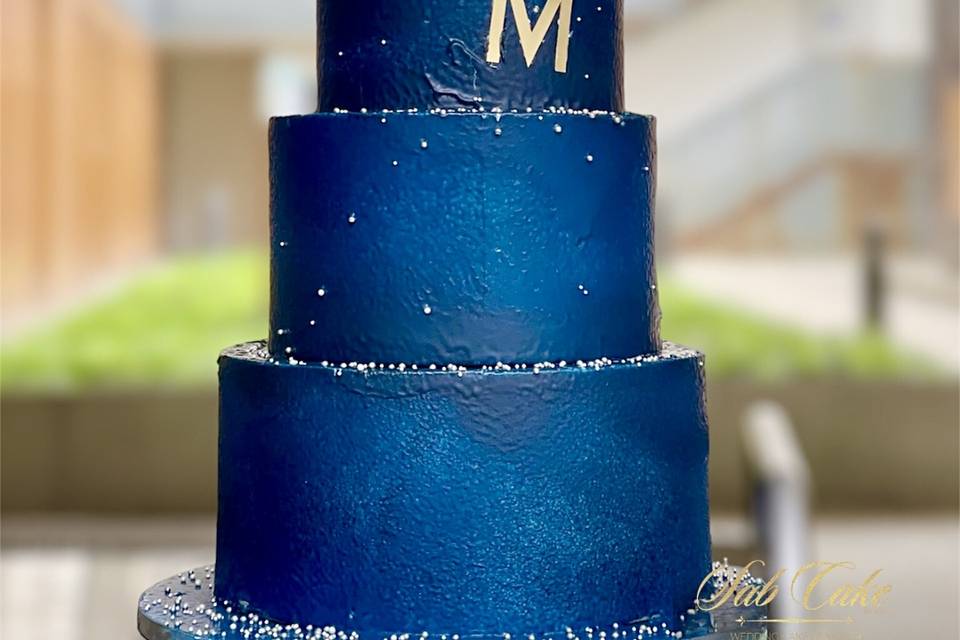 Blue Wedding Cake