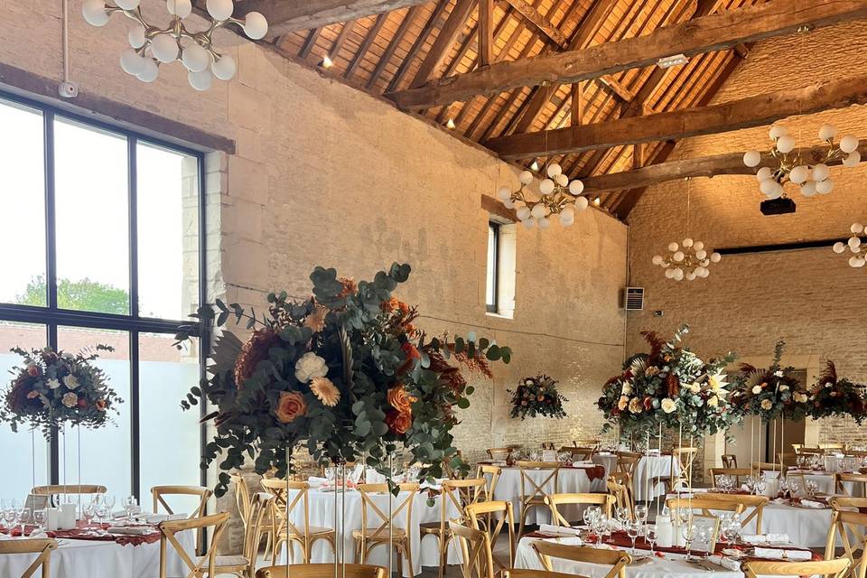Salle décorée
