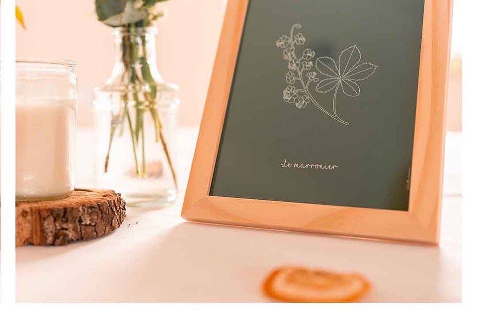 Table mariage papeterie