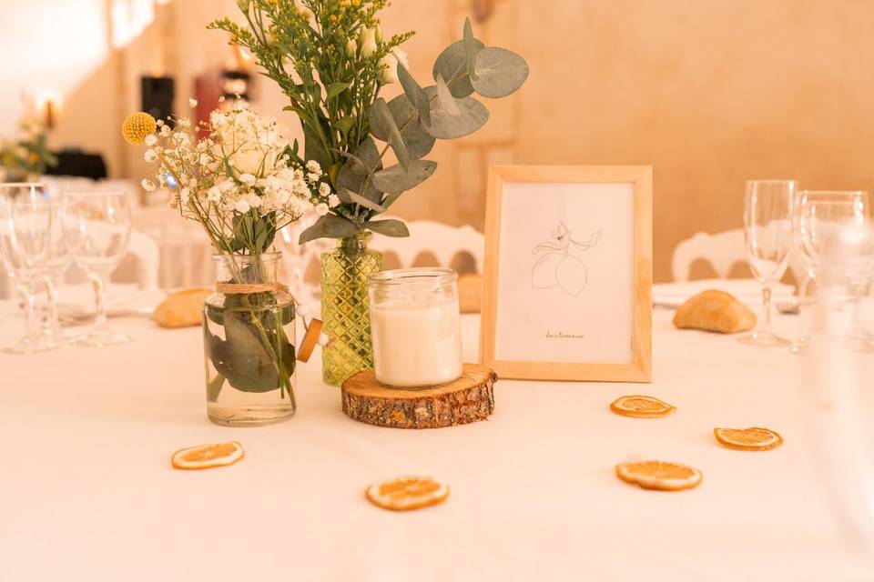 Table mariage papeterie