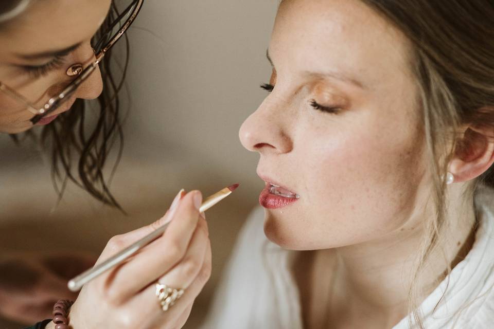 Mise en beauté mariée