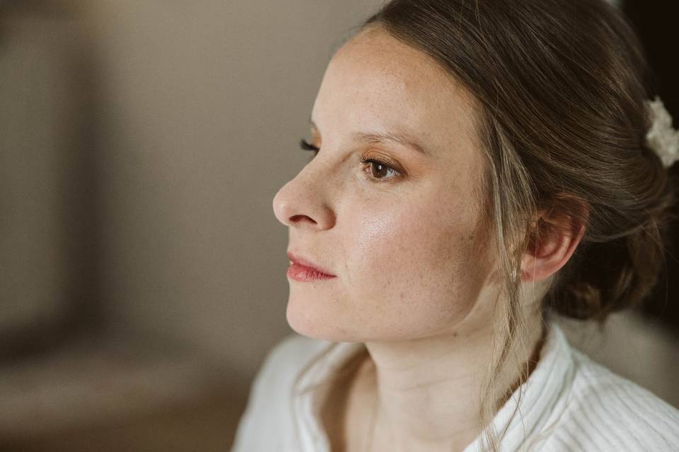 Mise en beauté mariée