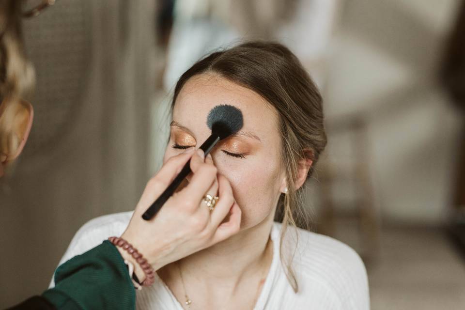 Mise en beauté mariée