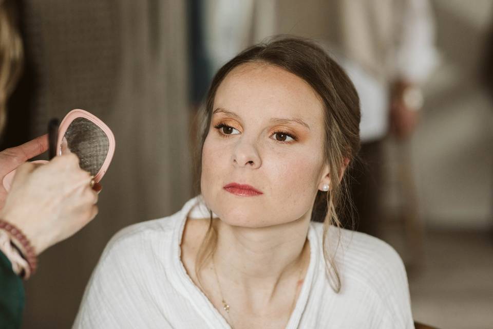 Mise en beauté mariée