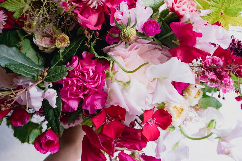 Close up bouquet de mariée