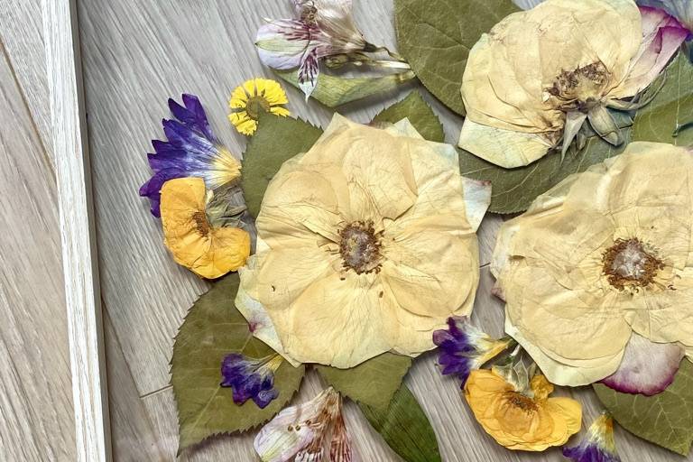 Herbier bouquet mariage civil