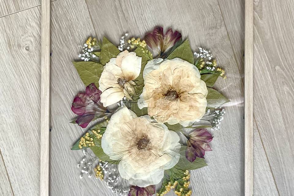 Bouquet de mariée preservé