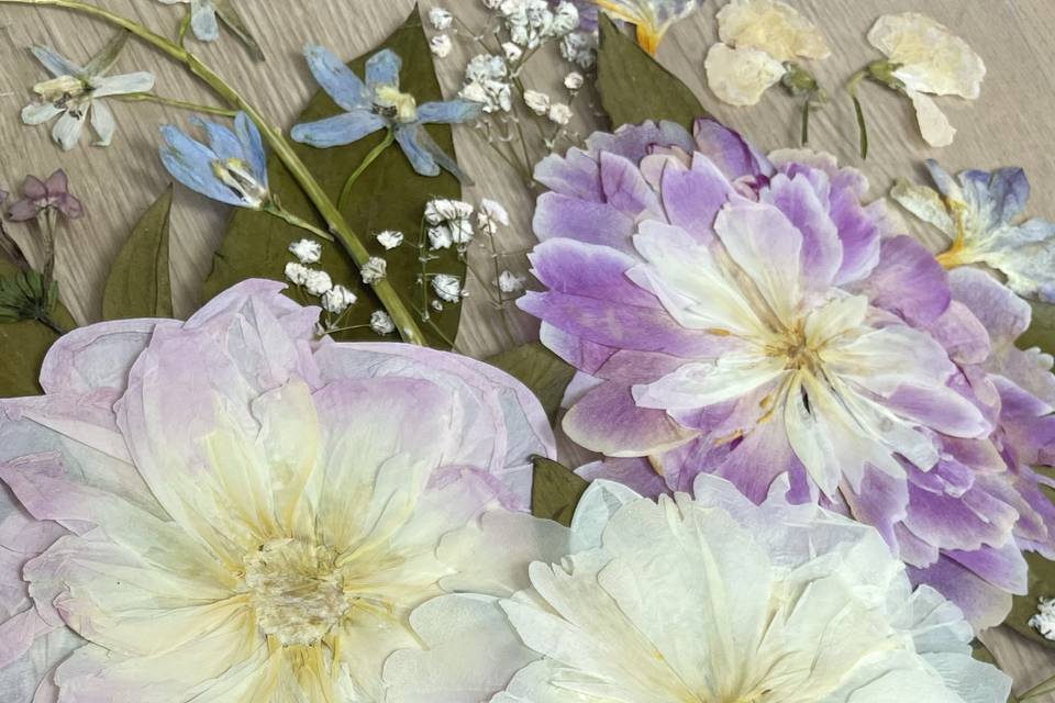 Cadre bouquet de mariage