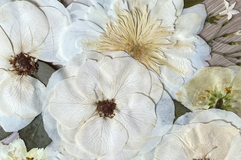 Presser ses fleurs de mariage