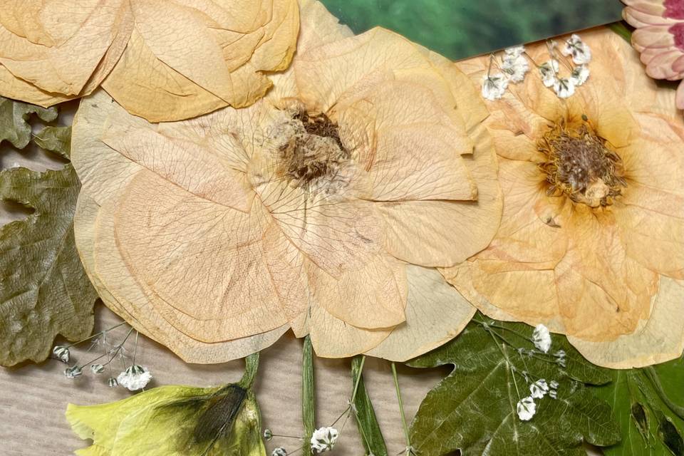 Bouquet de mariage encadré